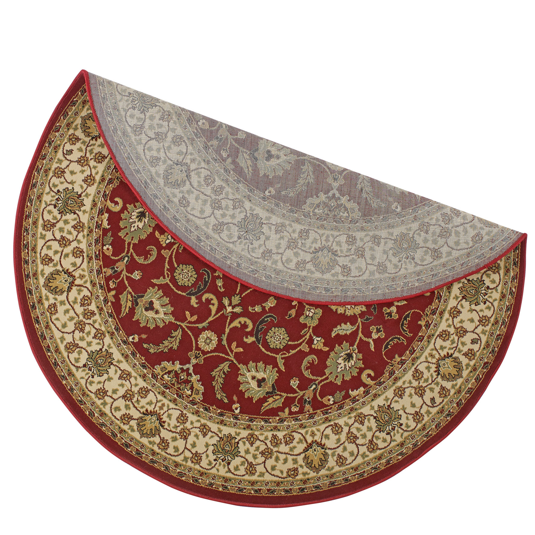 Kendra Traditional Circle Rug - 137R Red Gold Kendra Traditional Circle Rug - 137R Red Gold