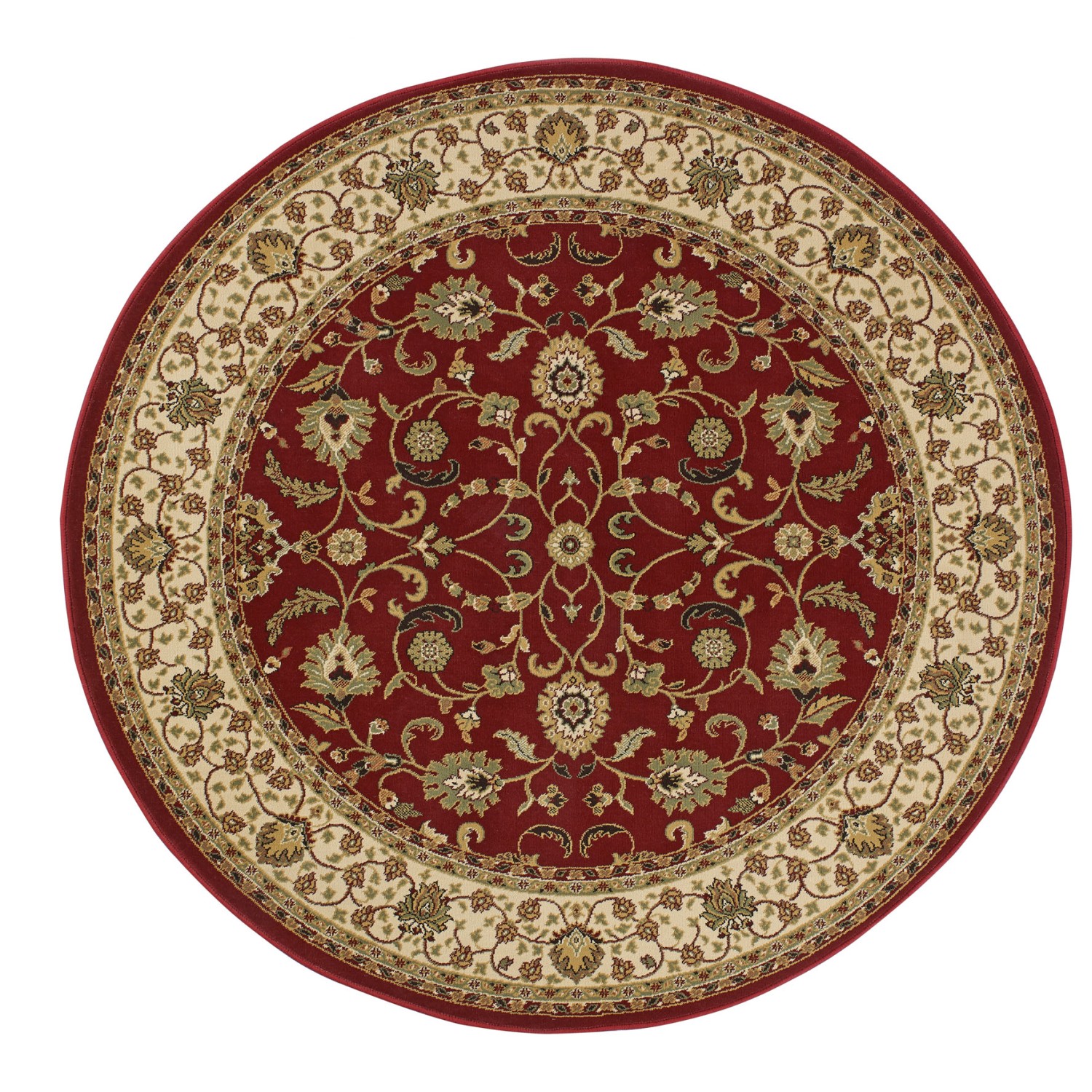 Kendra Traditional Circle Rug - 137R Red Gold Kendra Traditional Circle Rug - 137R Red Gold