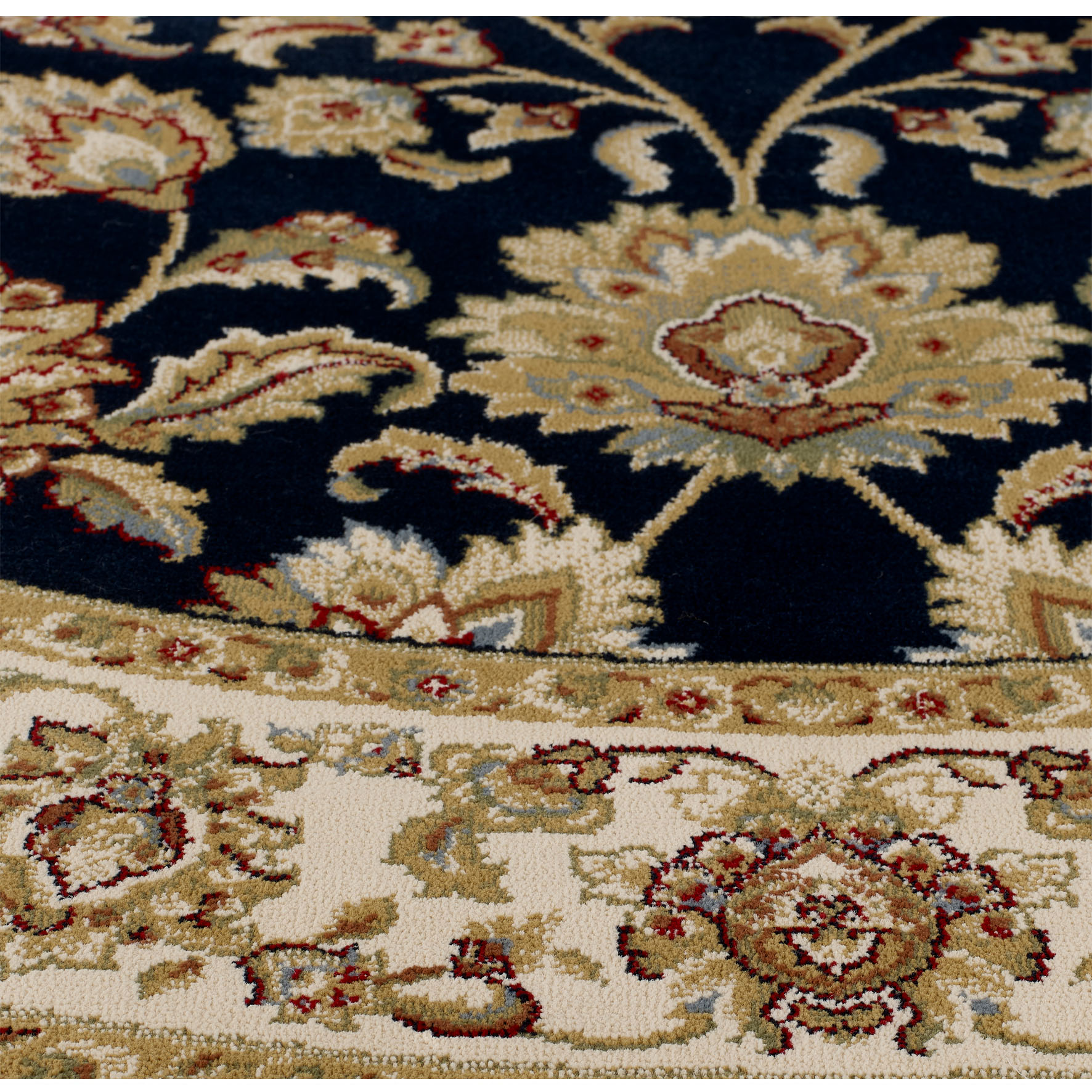 Kendra Traditional Circle Rug - 3330B Blue Gold Kendra Traditional Circle Rug - 3330B Blue Gold