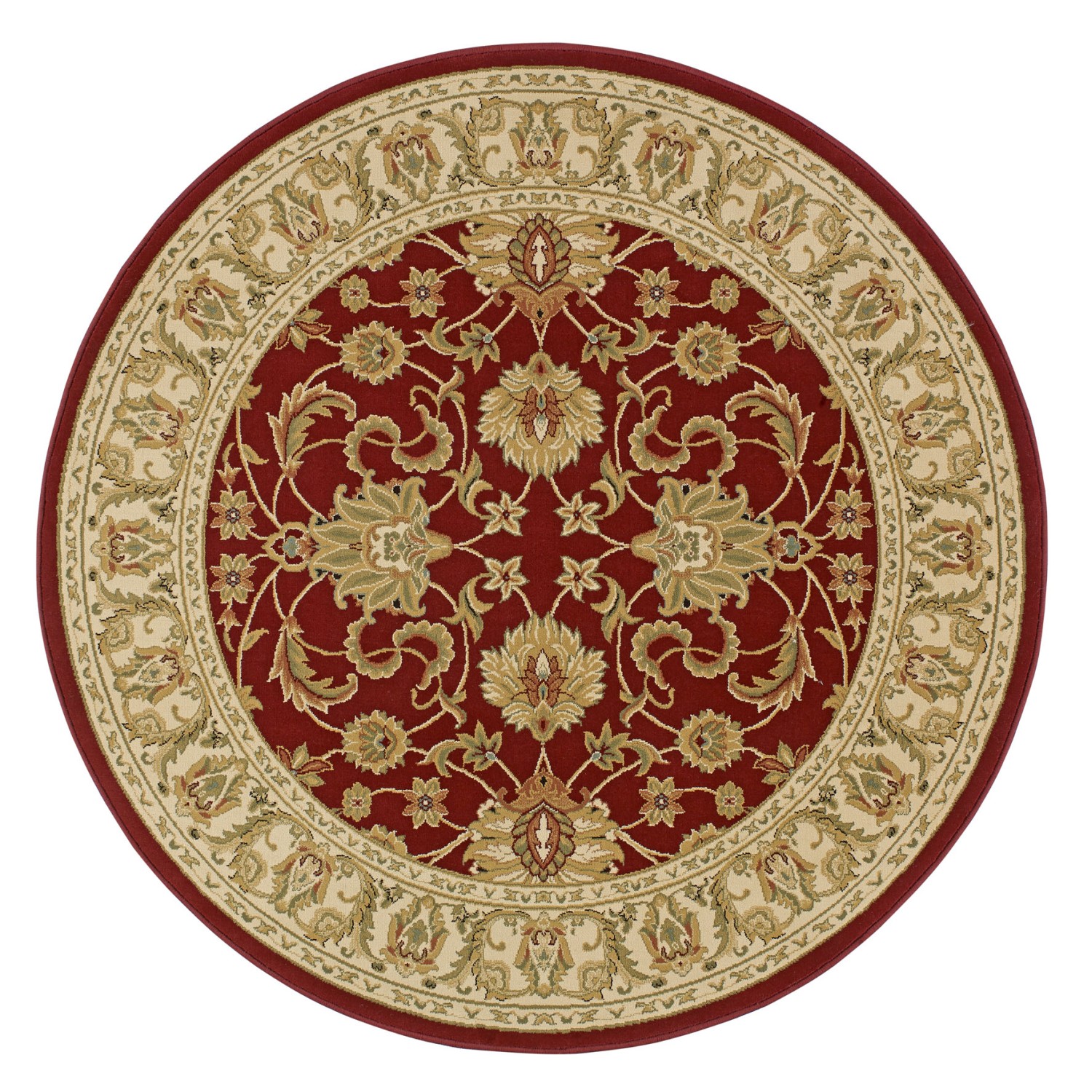 Kendra Traditional Circle Rug - 45M Red Gold Kendra Traditional Circle Rug - 45M Red Gold