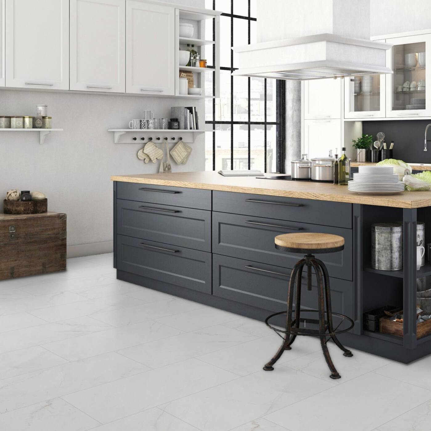 Falquon Stone High Gloss Tile - Marmorata Chiara