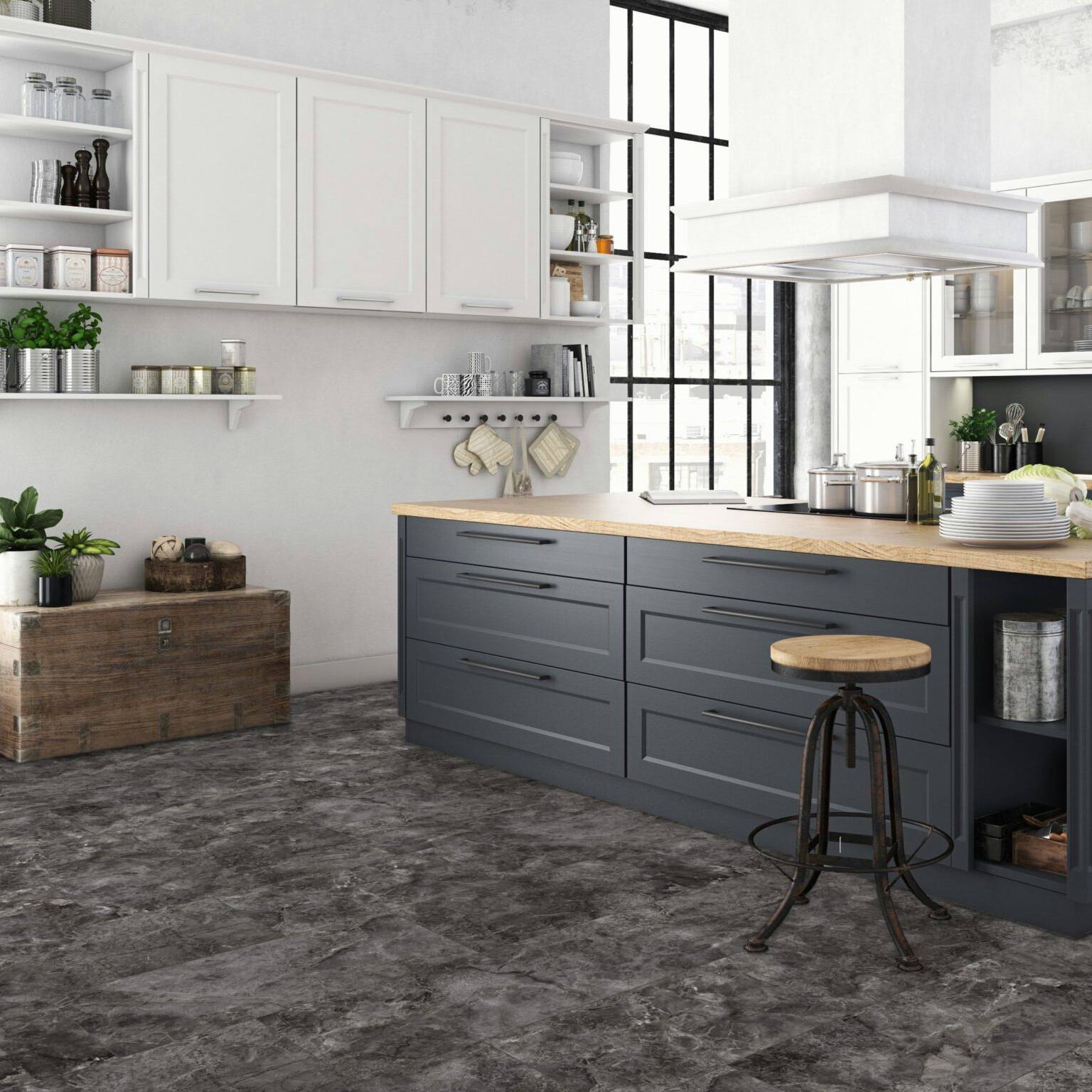 Falquon Stone High Gloss Tile - Martico Nero