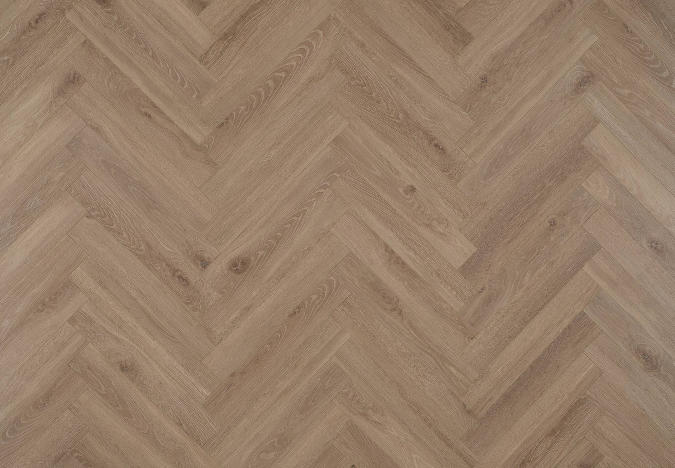 Bloom Light Brown Wood Herringbone