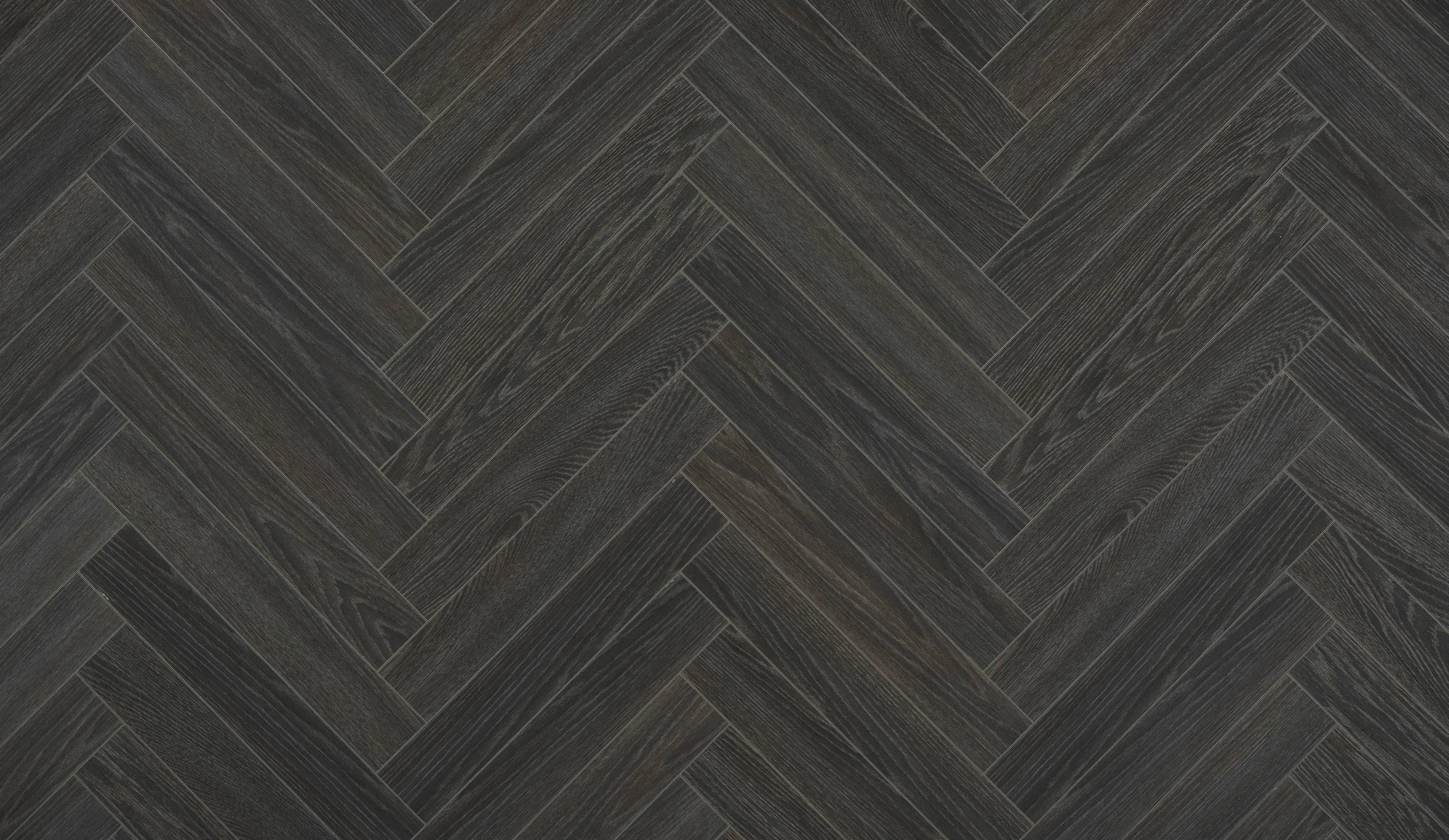 Charme Black Wood Herringbone