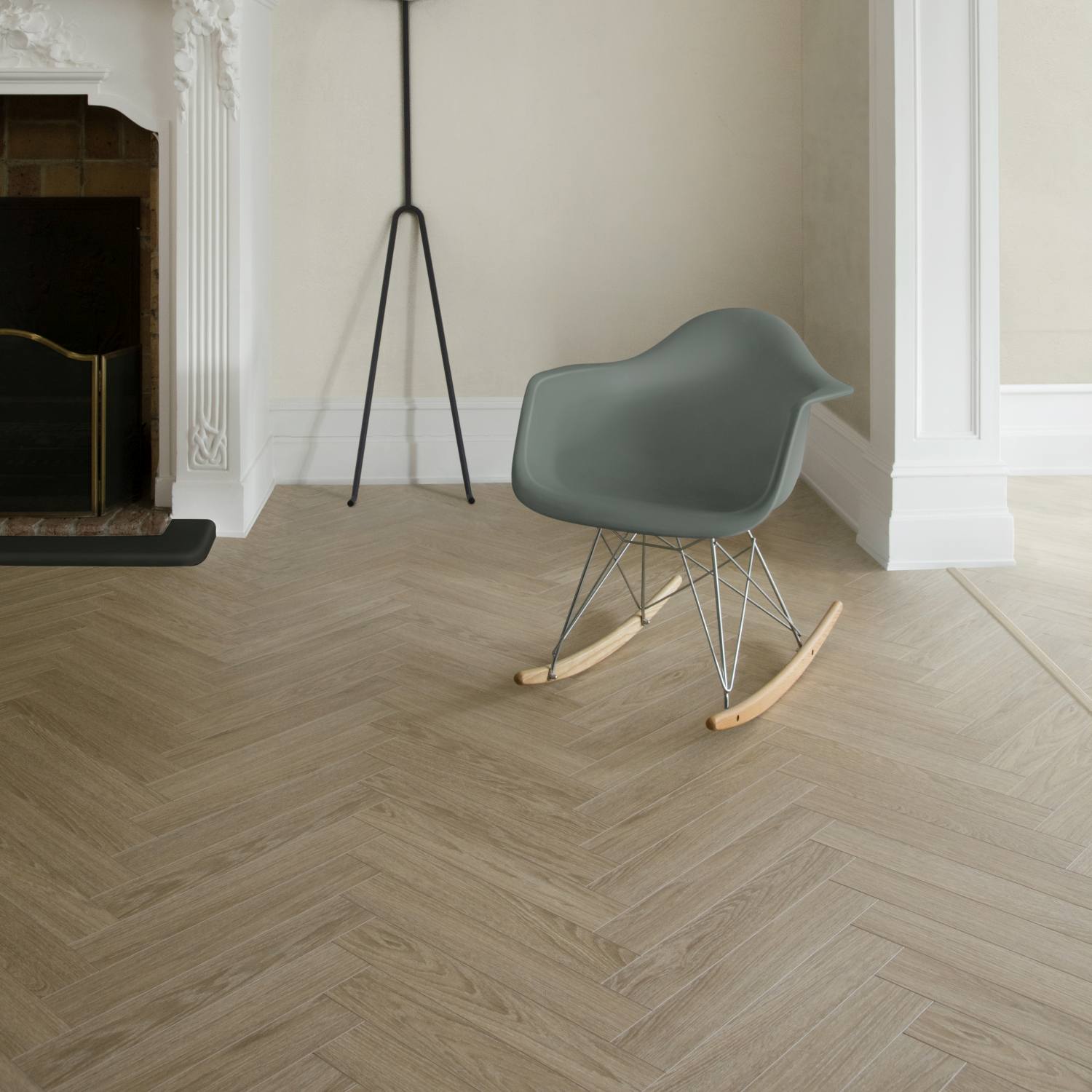 Charme Light Natural Wood Herringbone