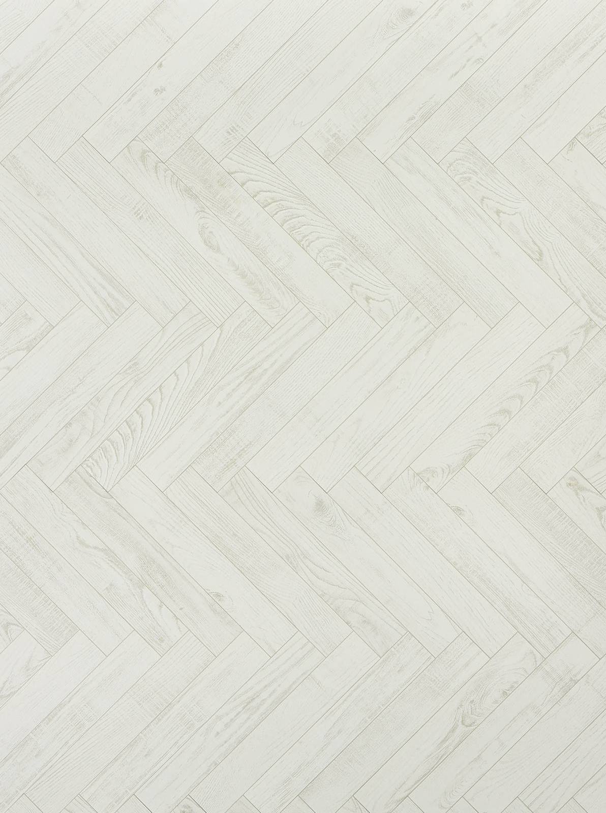 Chestnut White Wood Herringbone