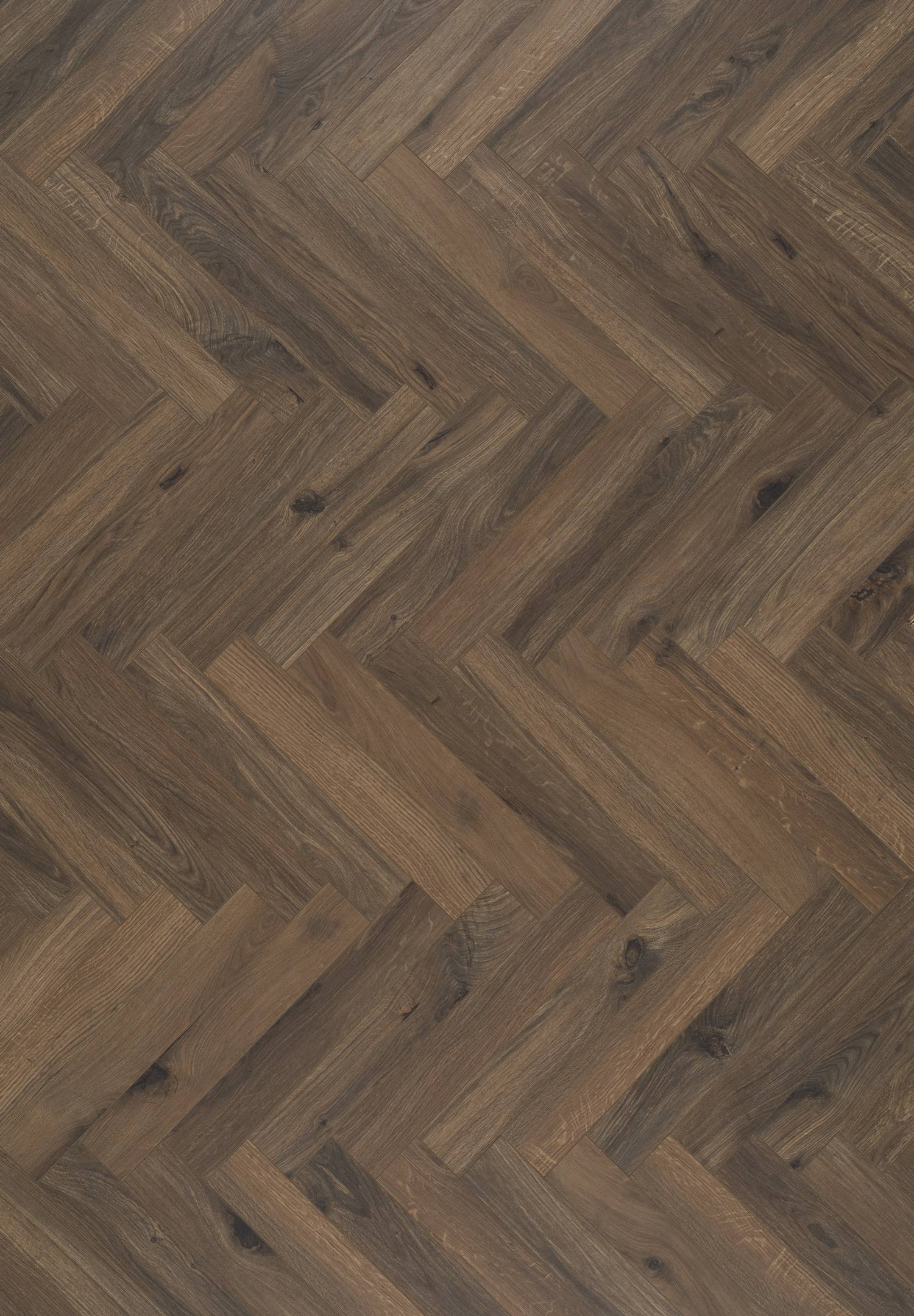 Gyant Dark Brown Wood Herringbone