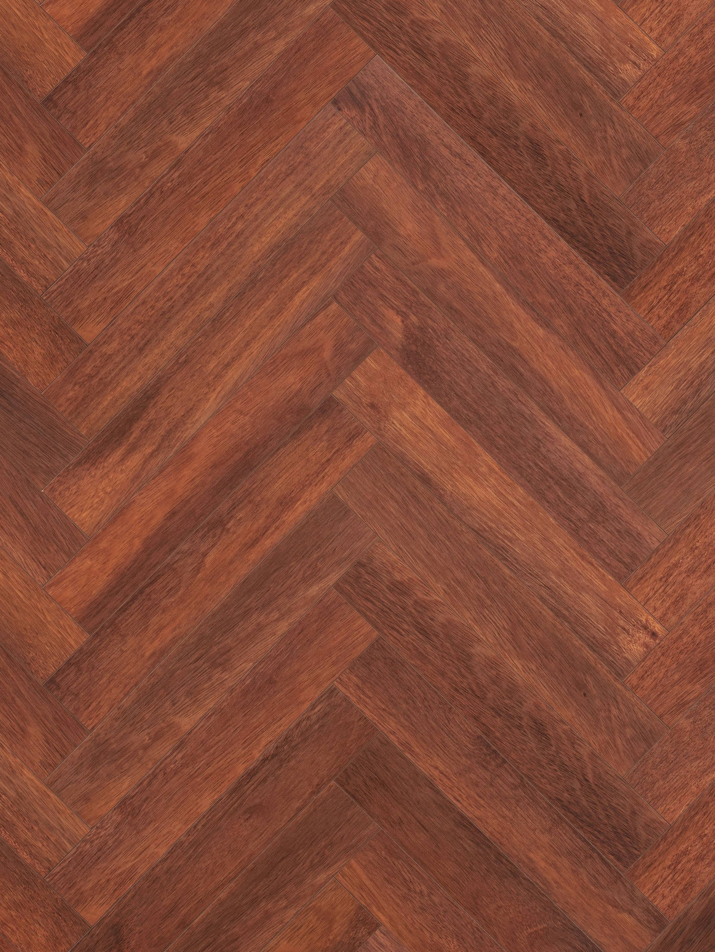 Merbau Brown Wood Herringbone