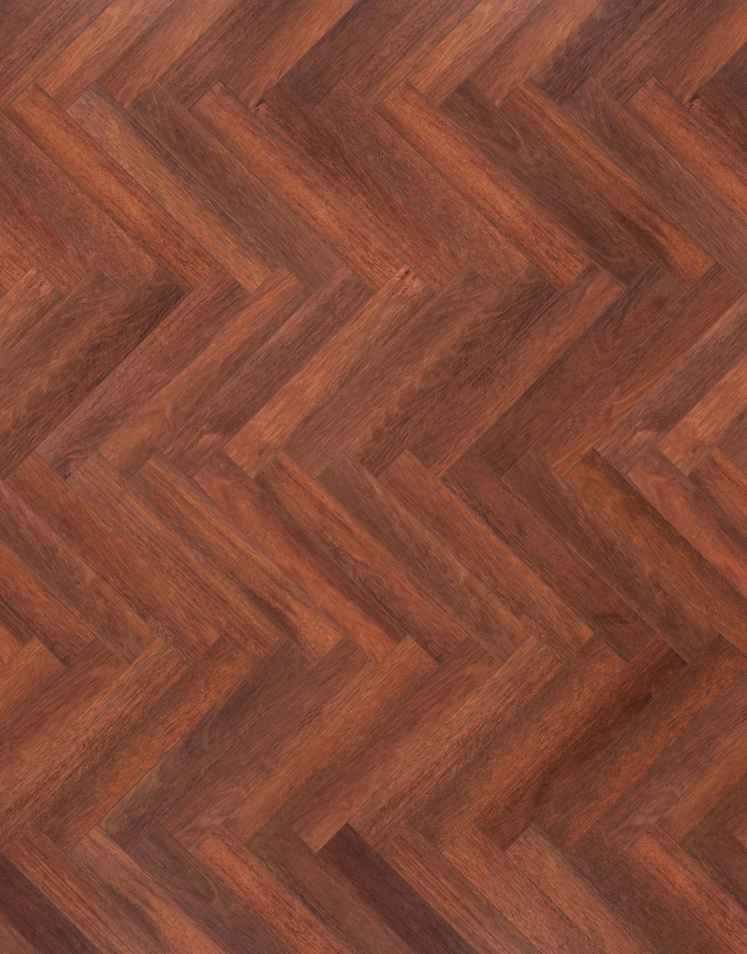 Merbau Brown Wood Herringbone