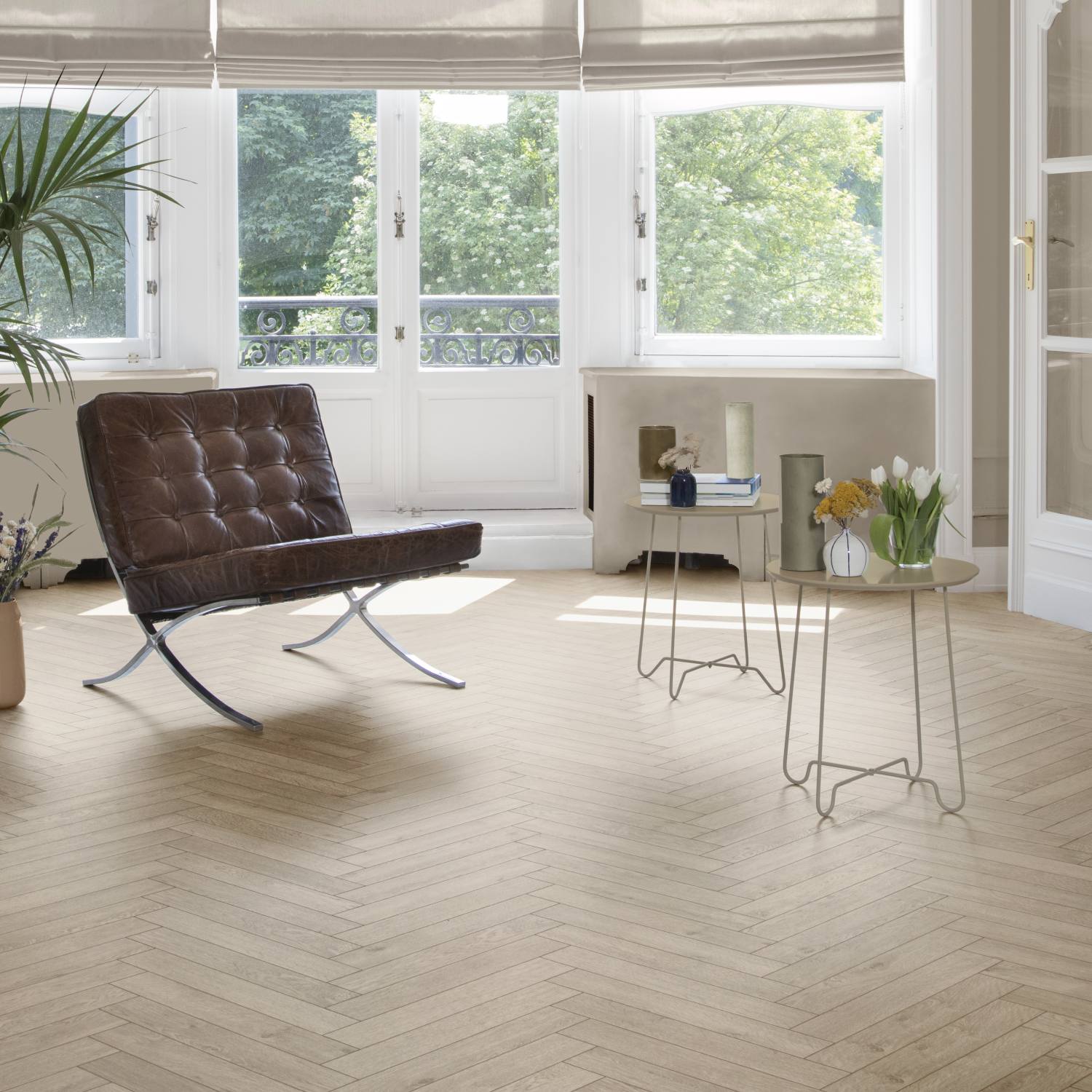 Texas Light Natural Wood Herringbone