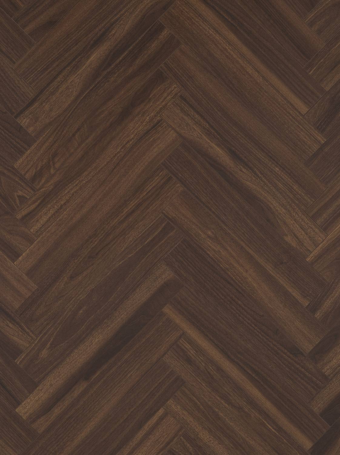 Walnut Brown Wood Herringbone