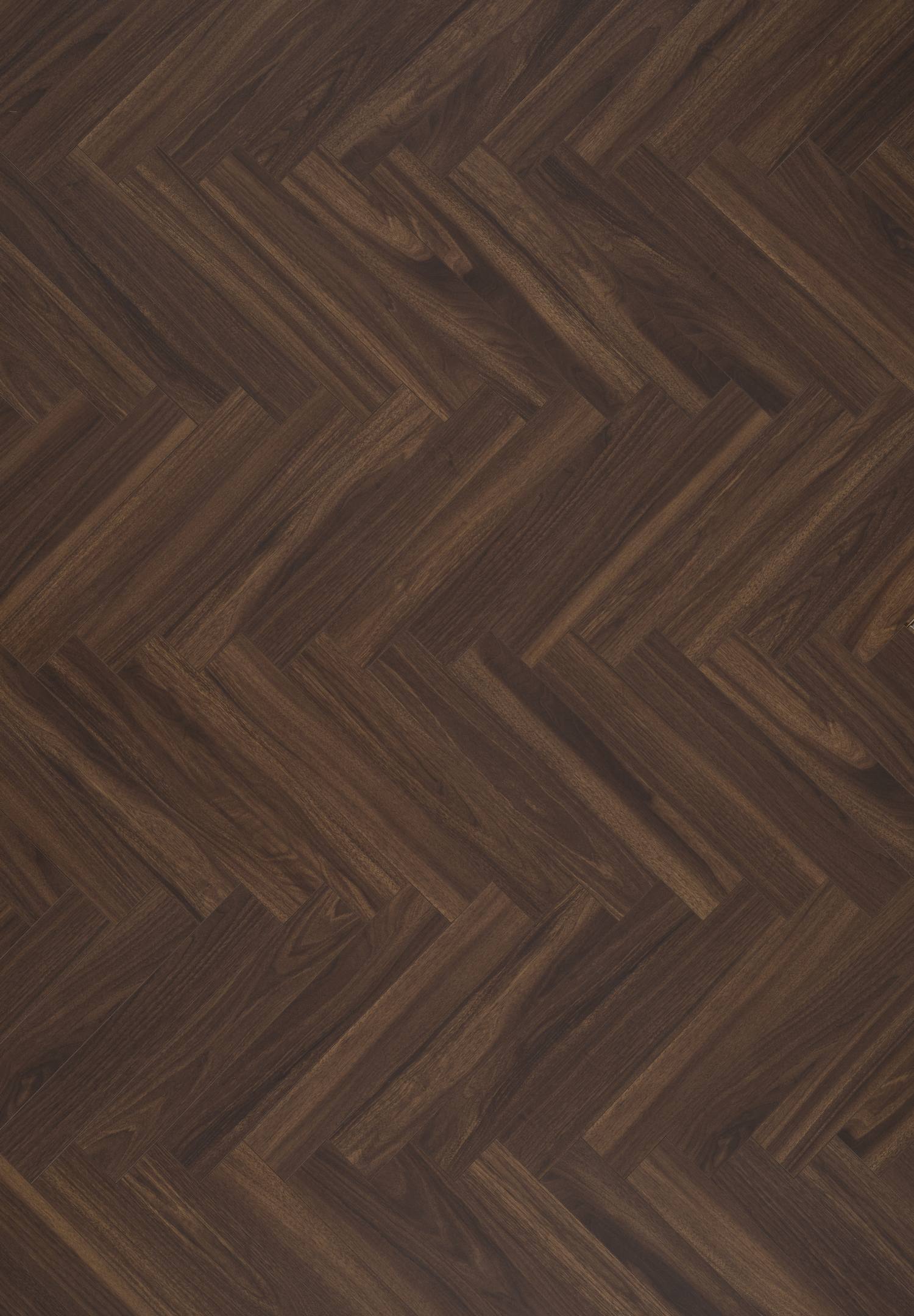 Walnut Brown Wood Herringbone