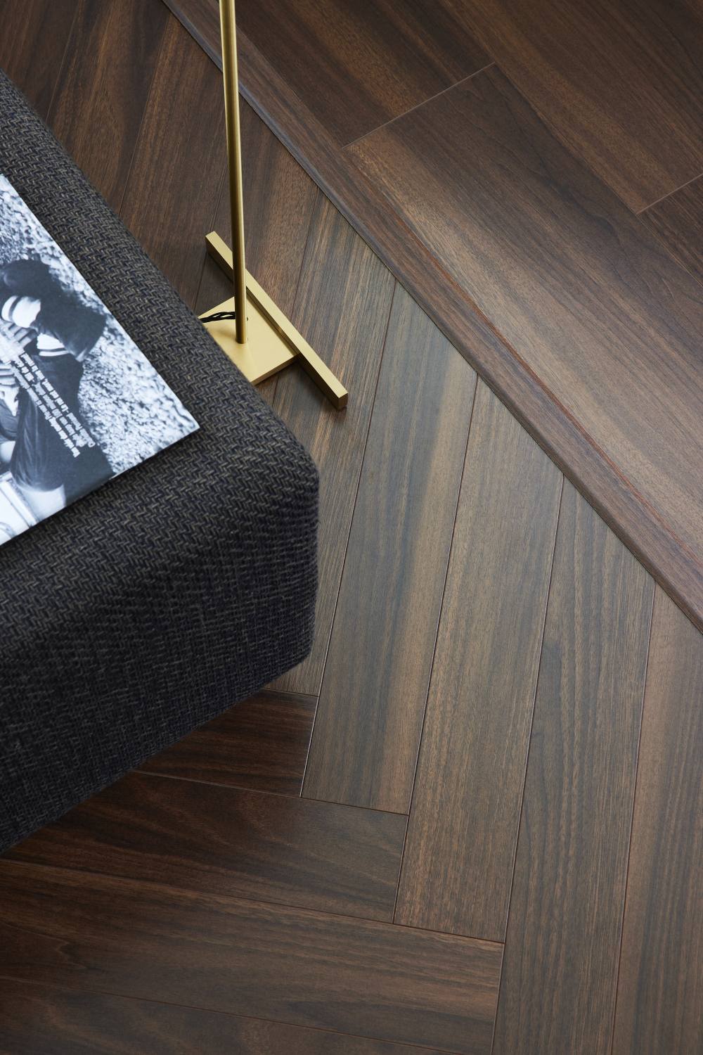 Walnut Brown Wood Herringbone Walnut Brown Wood Herringbone