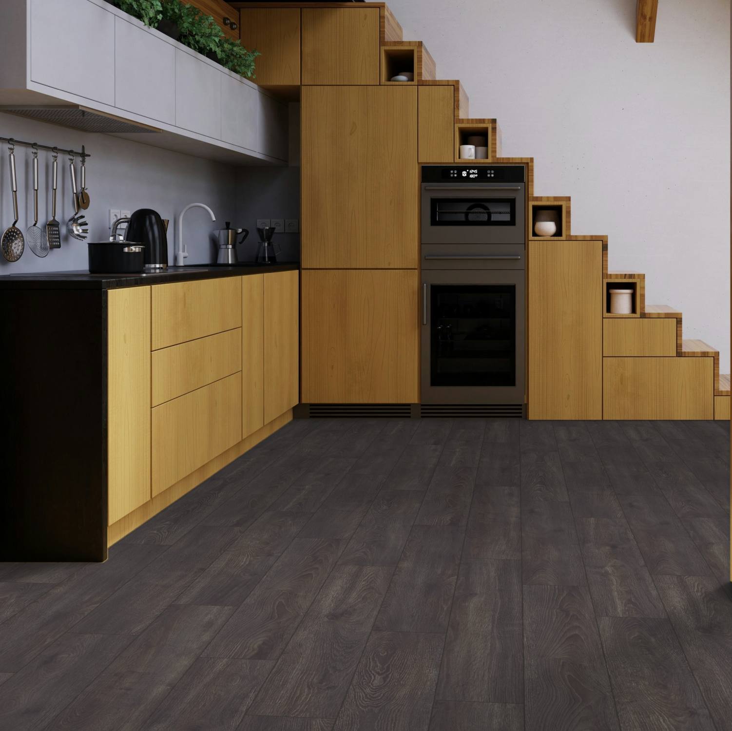 Waterproof Elba Oak Black