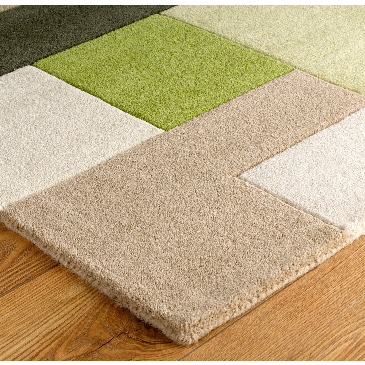 Lexus Geometric Rug - Green