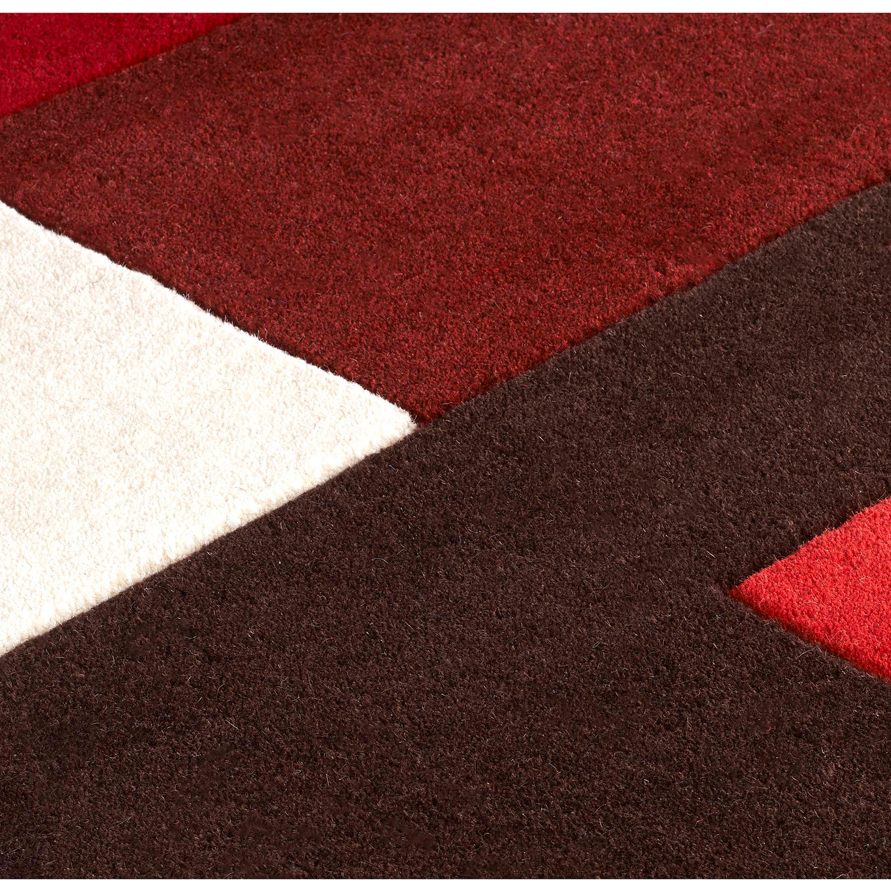 Lexus Geometric Rug - Red