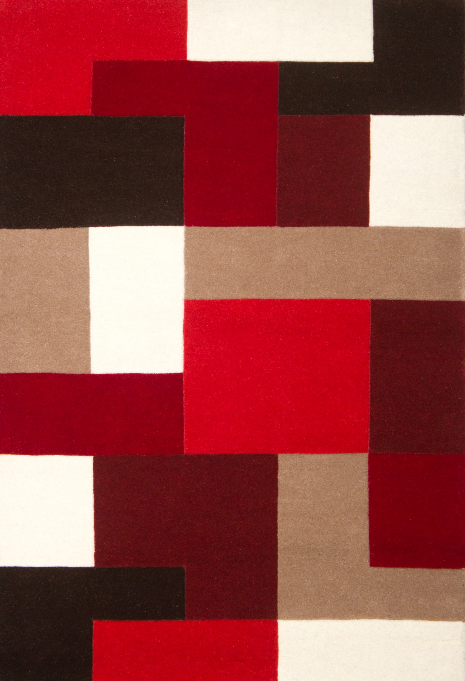 Lexus Geometric Rug - Red