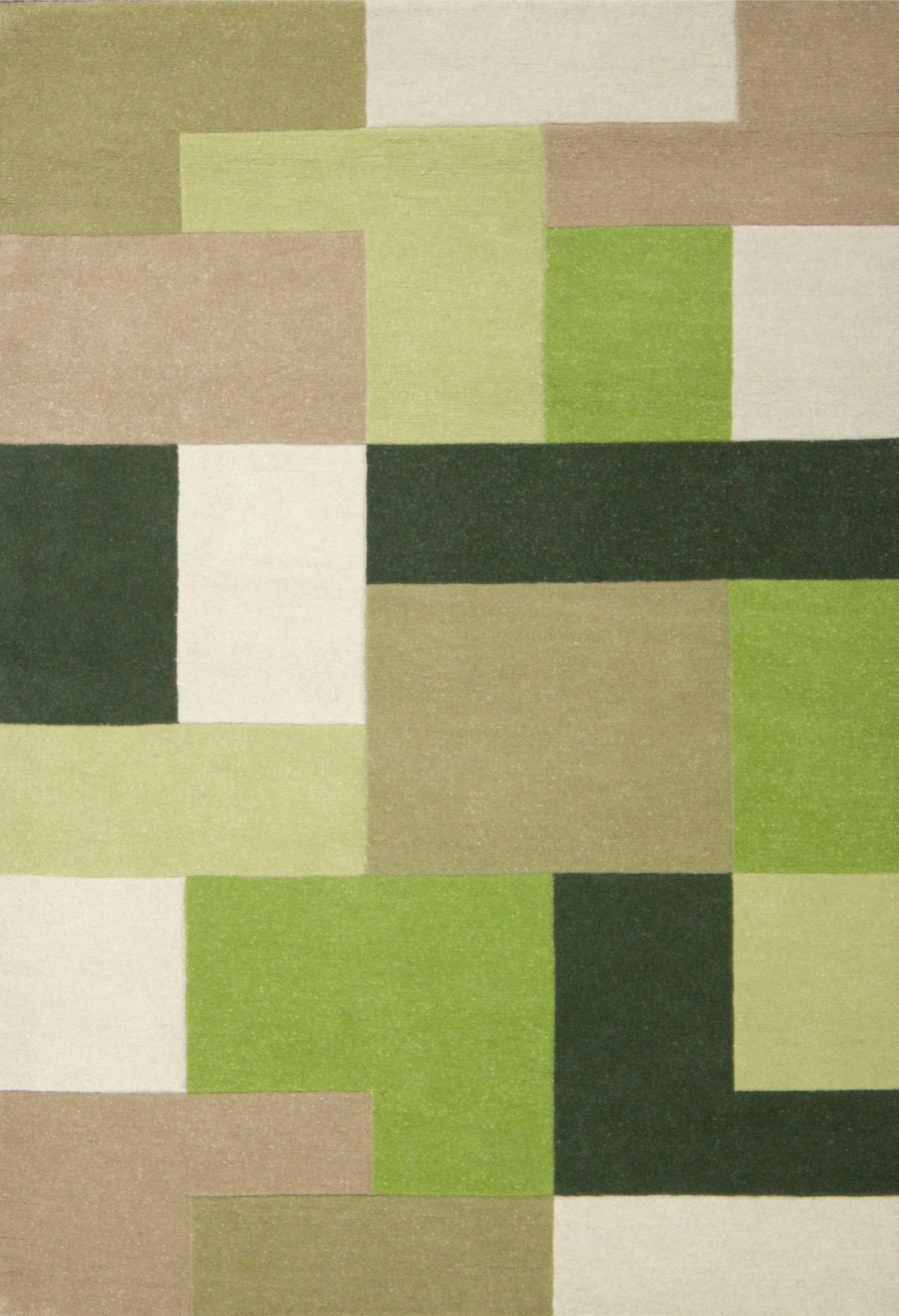 Lexus Geometric Rug - Green