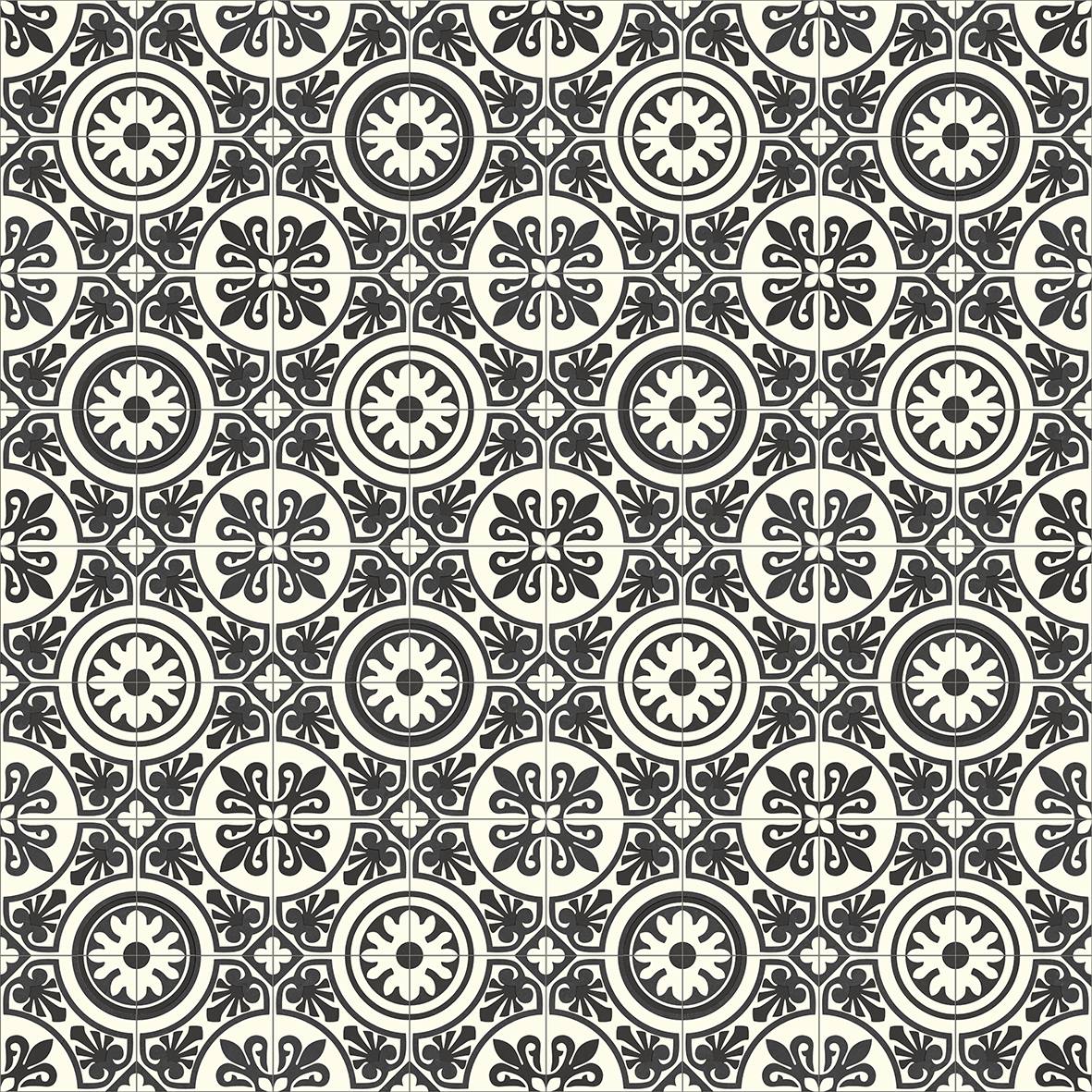 Retro Vinyl - Lisbon Black & White 909D Retro Vinyl - Lisbon Black & White 909D