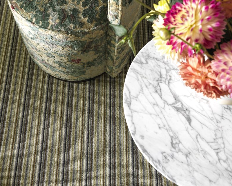 Mississippi Wool Loop Stripes Carpet - WS140 Ginkgo Green Mississippi Wool Loop Stripes Carpet - WS140 Ginkgo Green