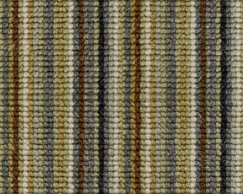 Mississippi Wool Loop Stripes Carpet - WS140 Ginkgo Green
