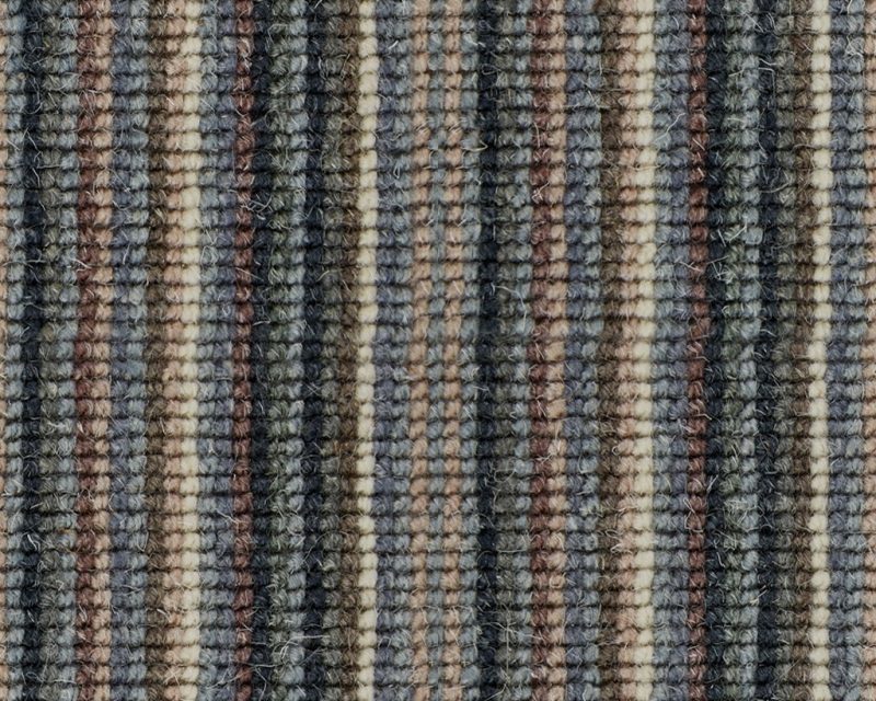 Mississippi Wool Loop Stripes Carpet - WS148 Dark Oil