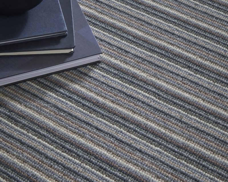 Mississippi Wool Loop Stripes Carpet - WS148 Dark Oil
