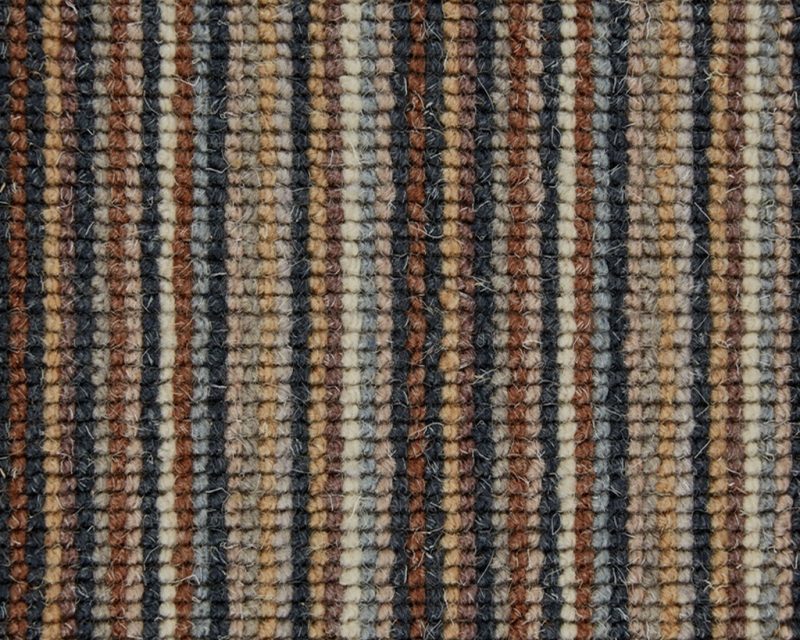 Mississippi Wool Loop Stripes Carpet - WS157 Deep Thinking