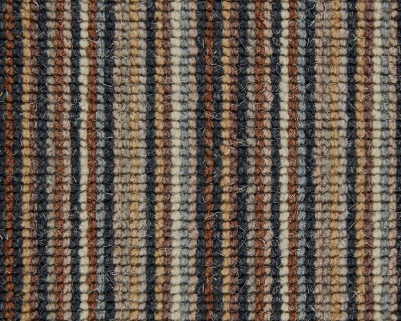 Mississippi Wool Loop Stripes Carpet - WS157 Deep Thinking
