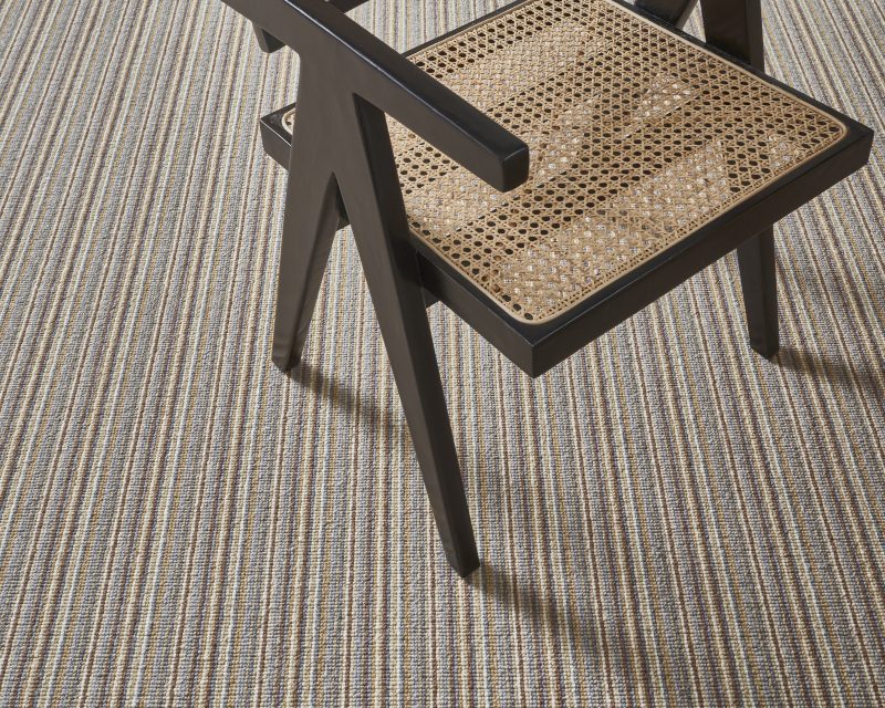 Mississippi Wool Loop Stripes Carpet - WS222 Chai Blue