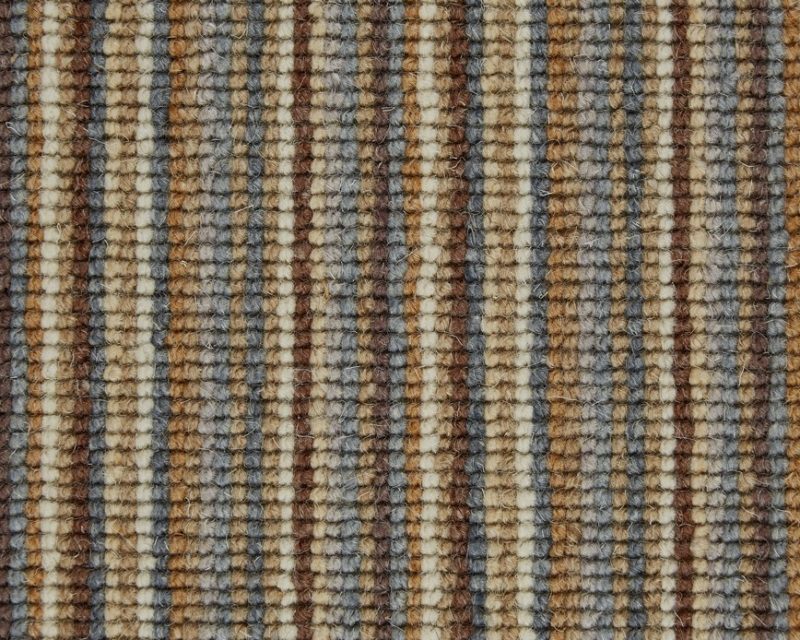 Mississippi Wool Loop Stripes Carpet - WS222 Chai Blue Mississippi Wool Loop Stripes Carpet - WS222 Chai Blue
