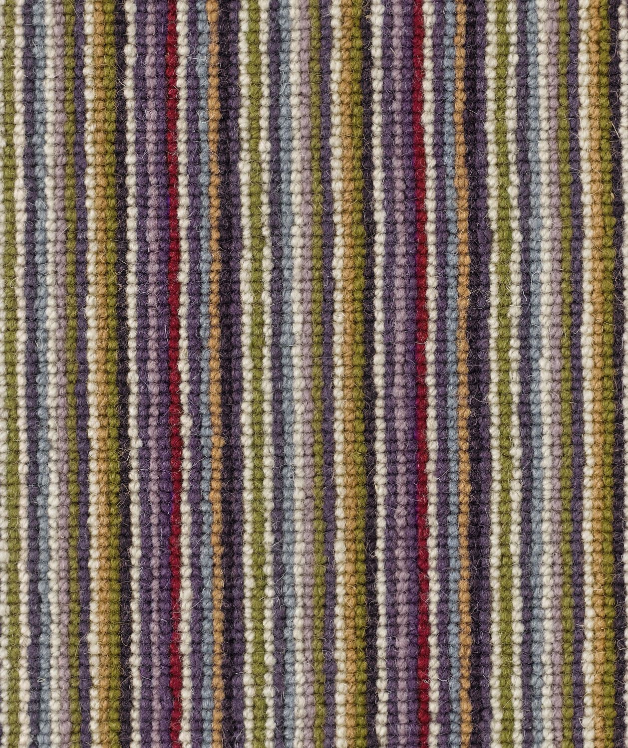 Mississippi Wool Loop Stripes Carpet - Plum Green 112 Mississippi Wool Loop Stripes Carpet - Plum Green 112