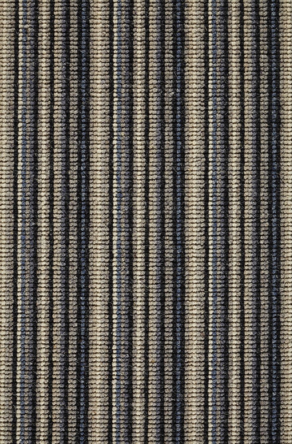 Mississippi Wool Loop Stripes Carpet - Black Sapphire 120 Mississippi Wool Loop Stripes Carpet - Black Sapphire 120