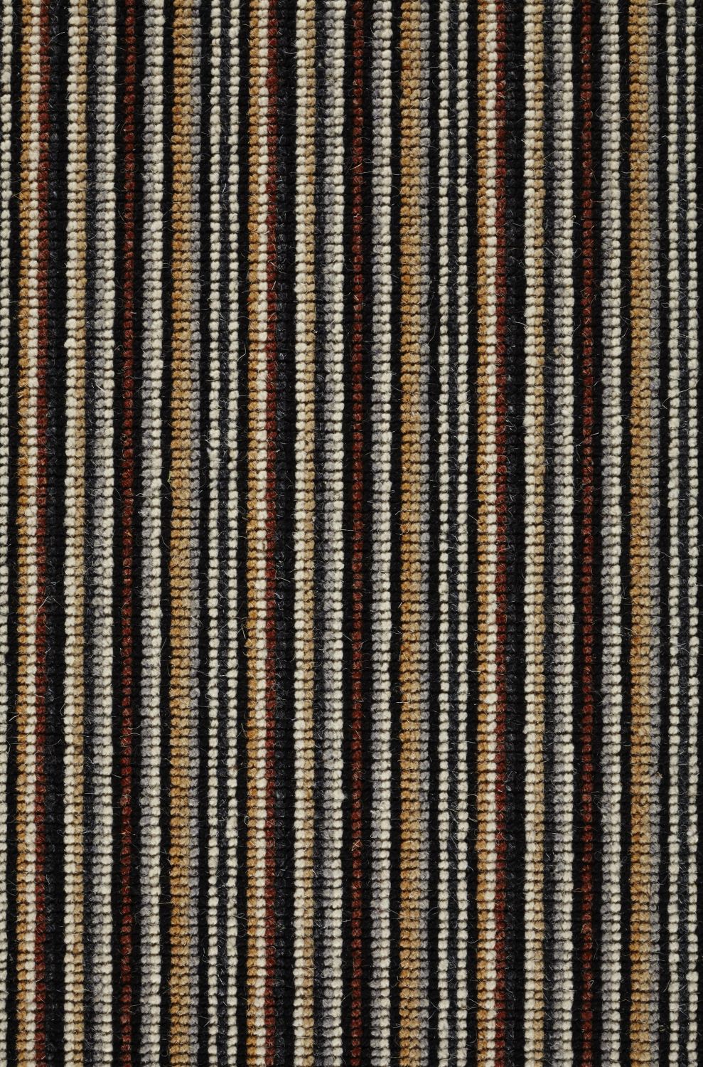 Mississippi Wool Loop Stripes Carpet - Copper Black 121 Mississippi Wool Loop Stripes Carpet - Copper Black 121