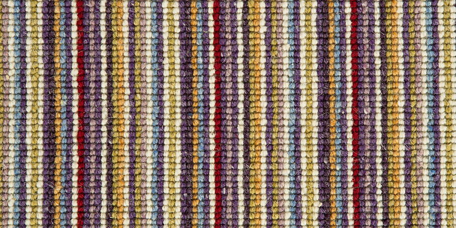 Mississippi Wool Loop Stripes Carpet - Plum Green 112 Mississippi Wool Loop Stripes Carpet - Plum Green 112