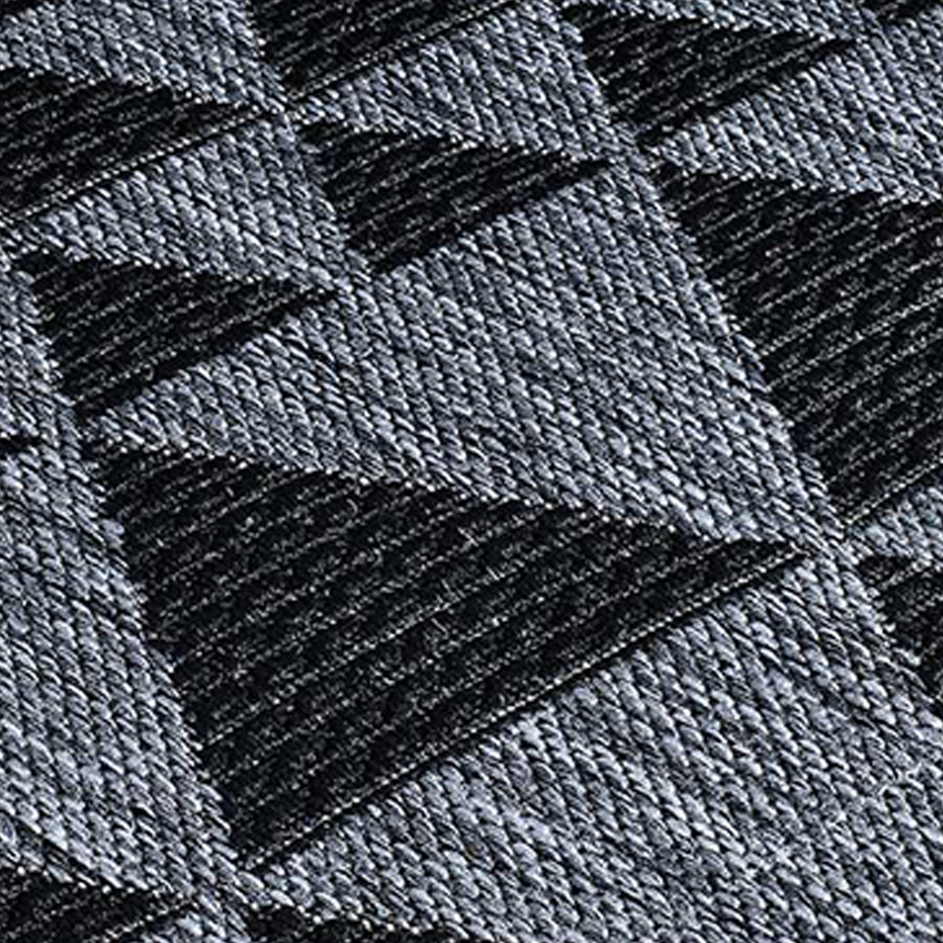 Moda Anti Slip Flatweave Rug - Prism Black