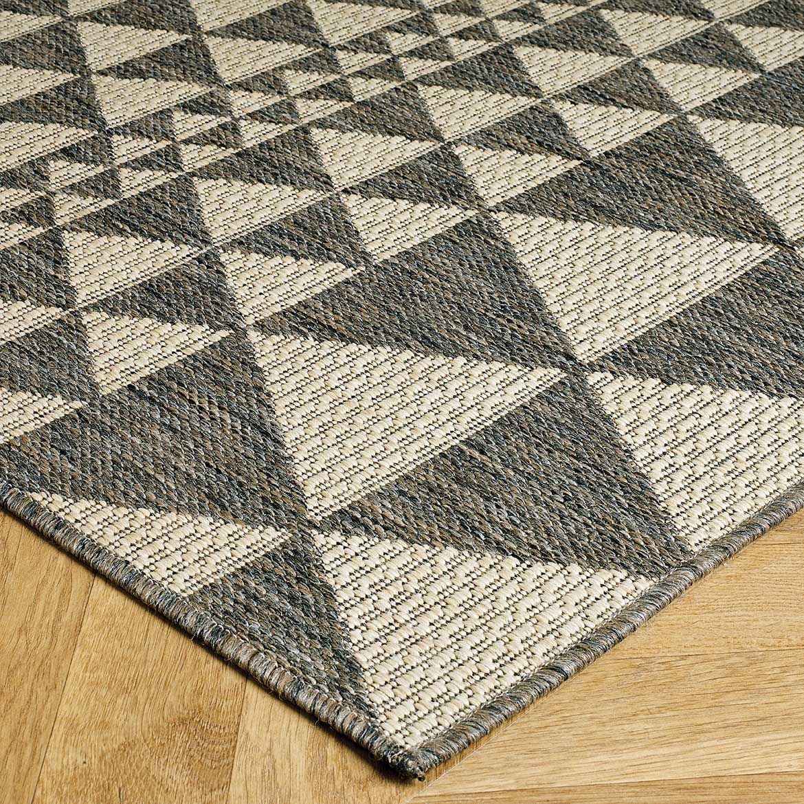 Moda Anti Slip Flatweave Rug - Prism Grey