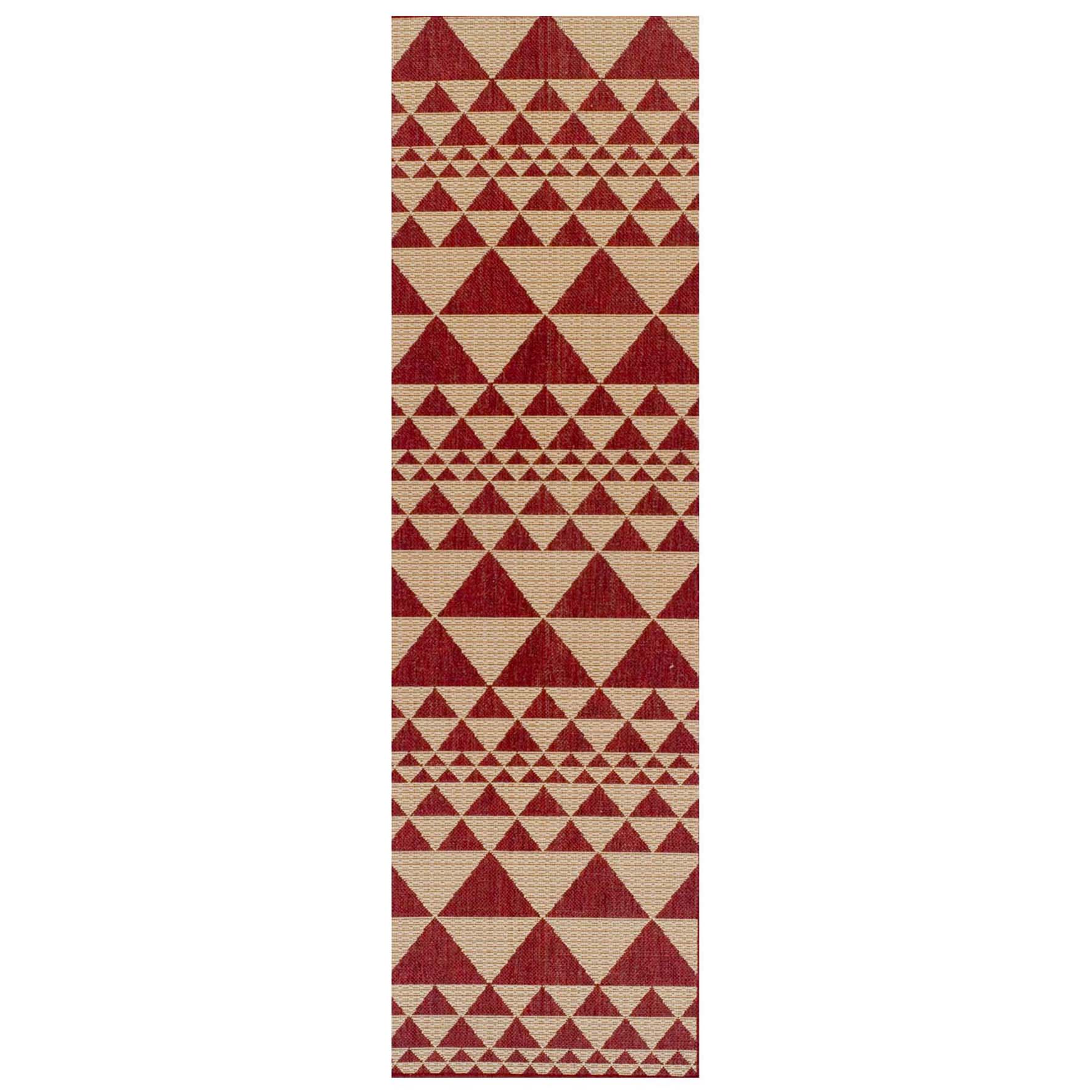 Moda Anti Slip Flatweave Rug - Prism Red