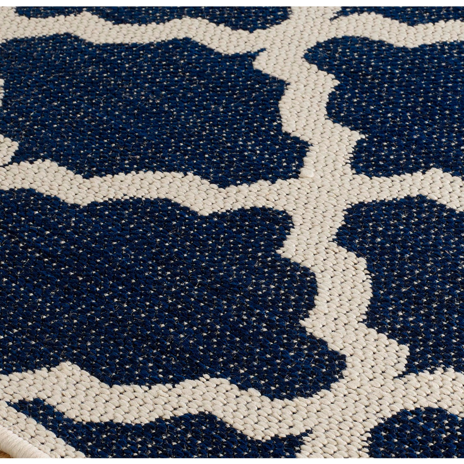 Moda Anti Slip Flatweave Runner - Trellis Blue Moda Anti Slip Flatweave Runner - Trellis Blue