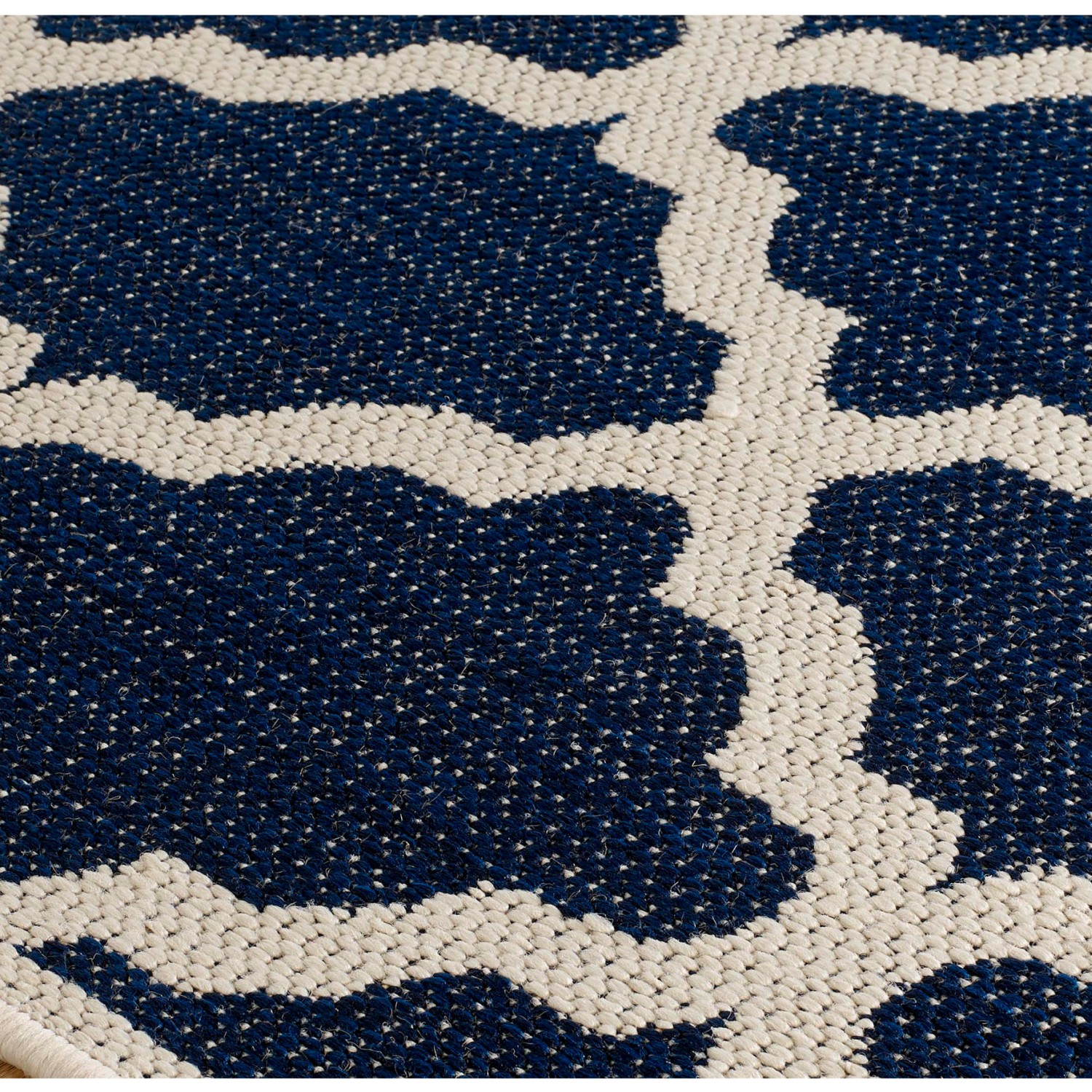 Moda Anti Slip Flatweave Runner - Trellis Blue