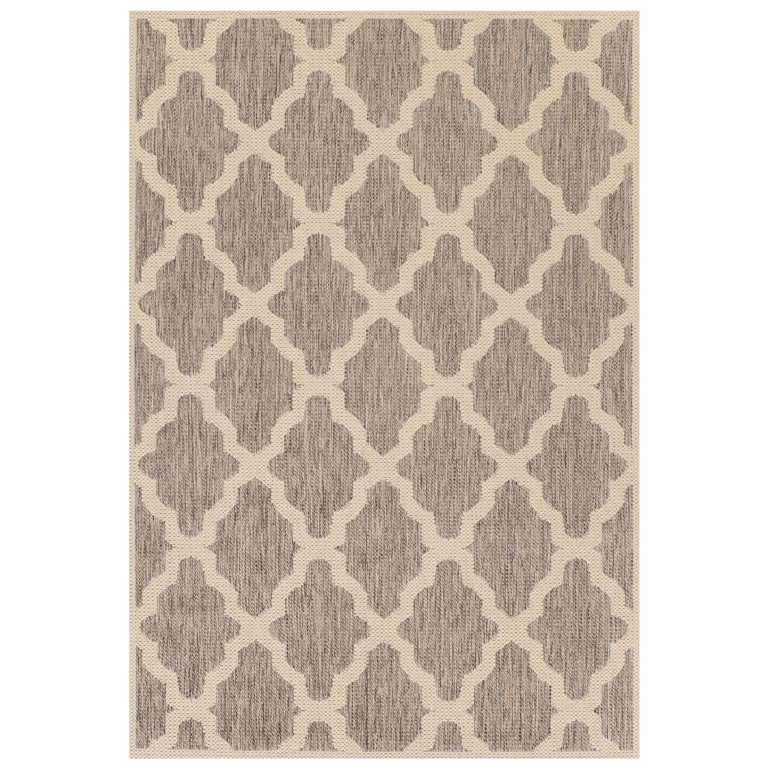 Moda Anti Slip Flatweave Rug - Trellis Grey Moda Anti Slip Flatweave Rug - Trellis Grey