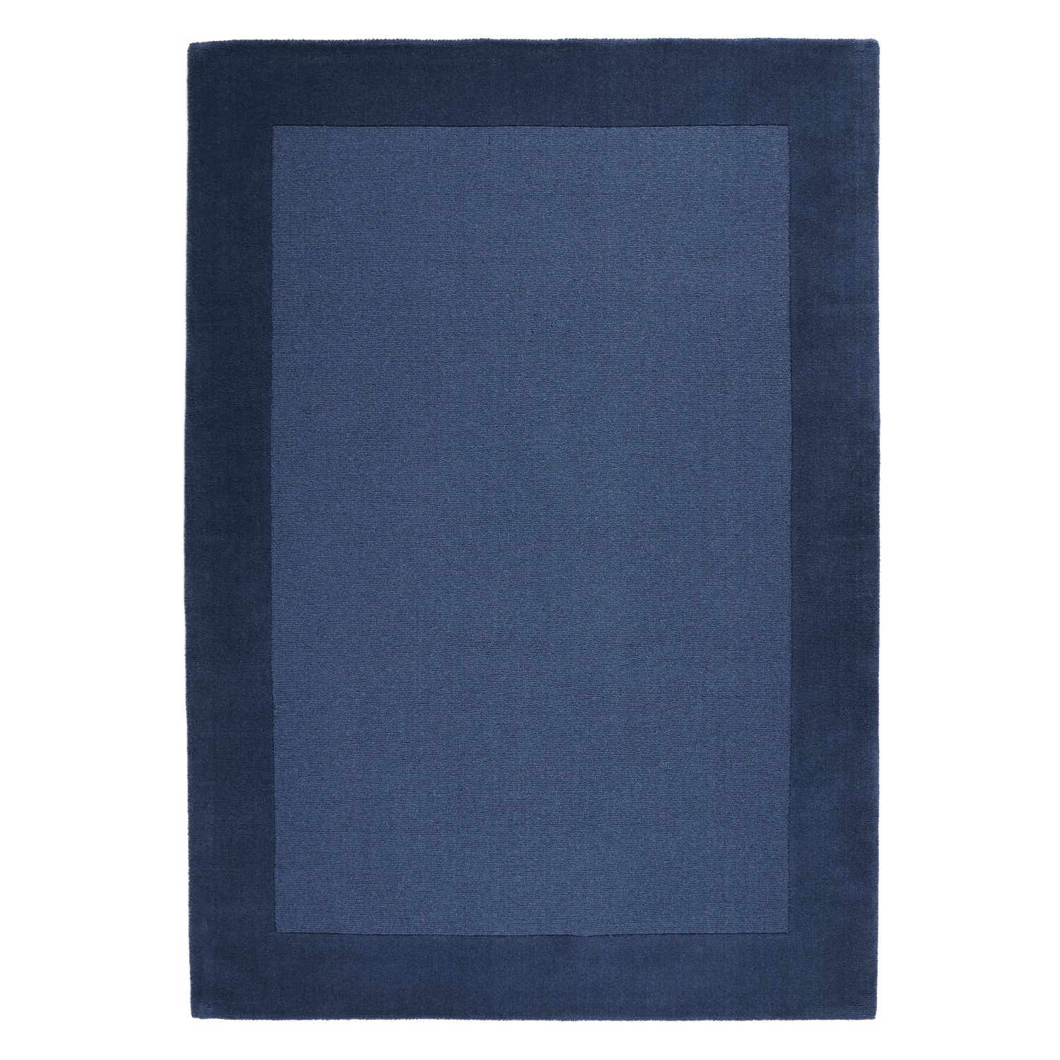 Colours Bordered Wool Rug - Blue Colours Bordered Wool Rug - Blue