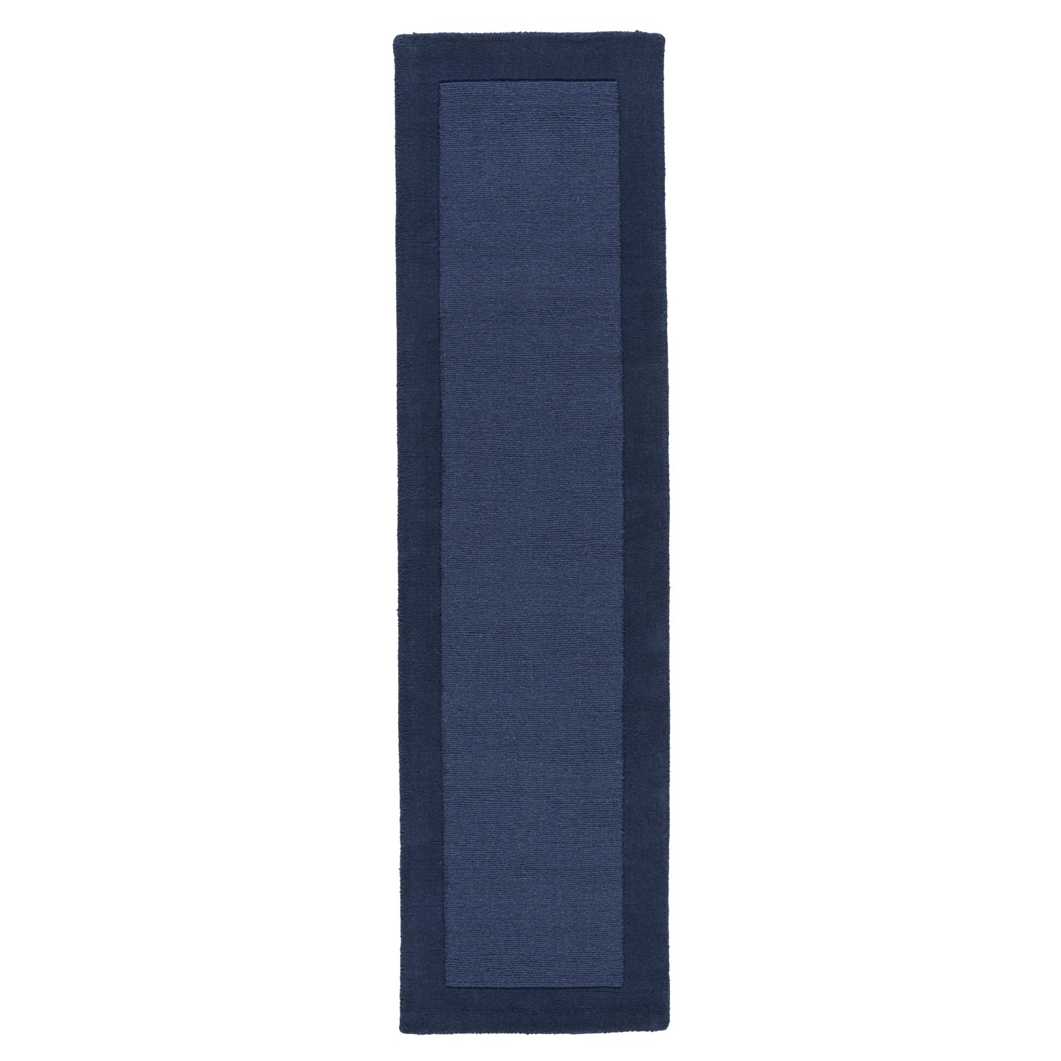 Colours Bordered Wool Runner - Blue