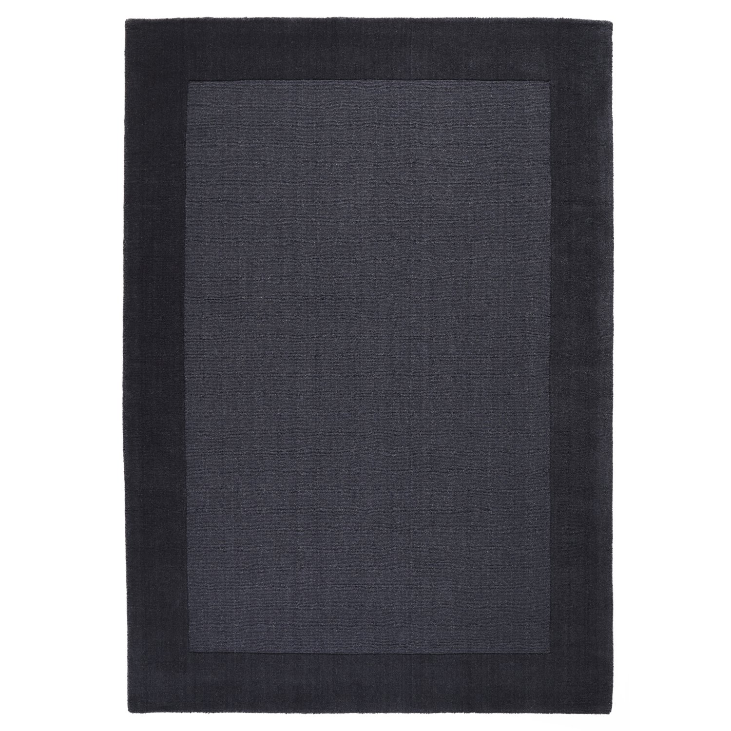 Colours Bordered Wool Rug - Charcoal Colours Bordered Wool Rug - Charcoal