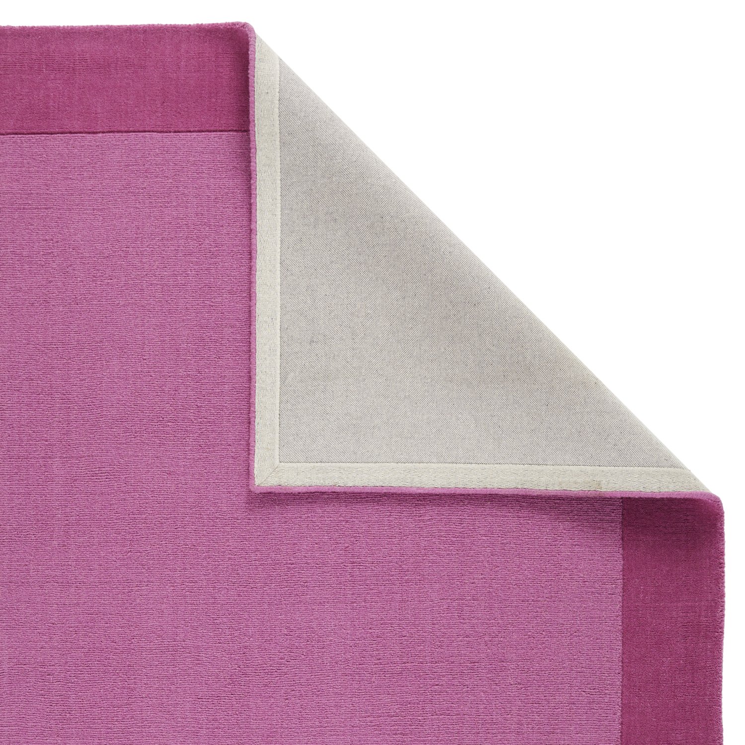 Colours Bordered Wool Rug - Pink