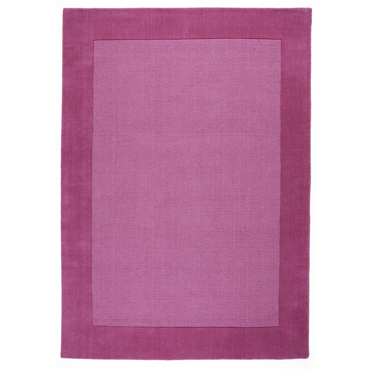 Colours Bordered Wool Rug - Pink