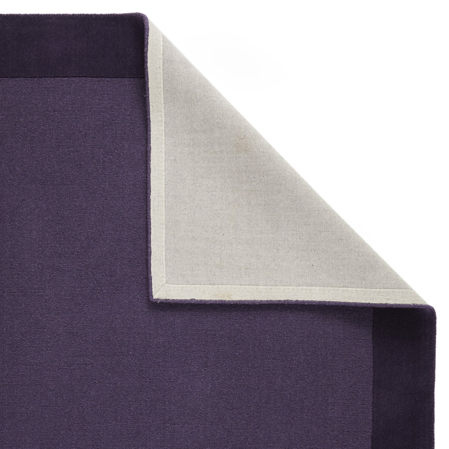 Colours Bordered Wool Rug - Purple