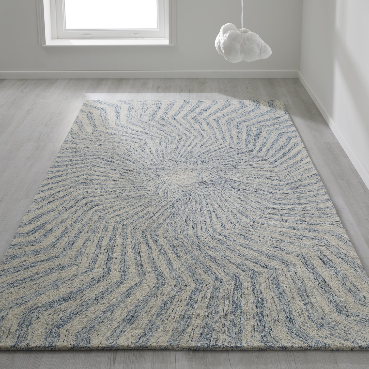 Elements Modern Wool Rug - Spiral Elements Modern Wool Rug - Spiral