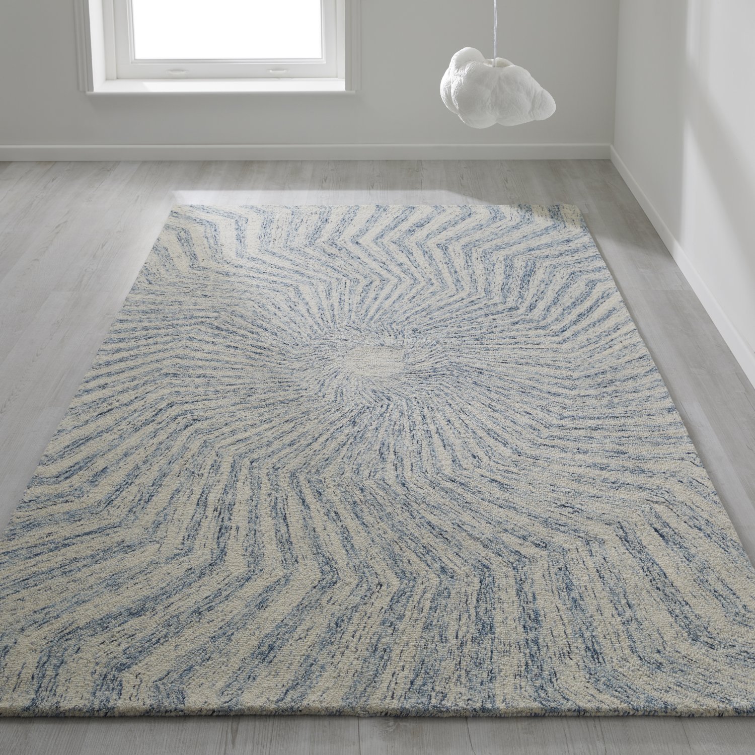 Elements Modern Wool Rug - Spiral