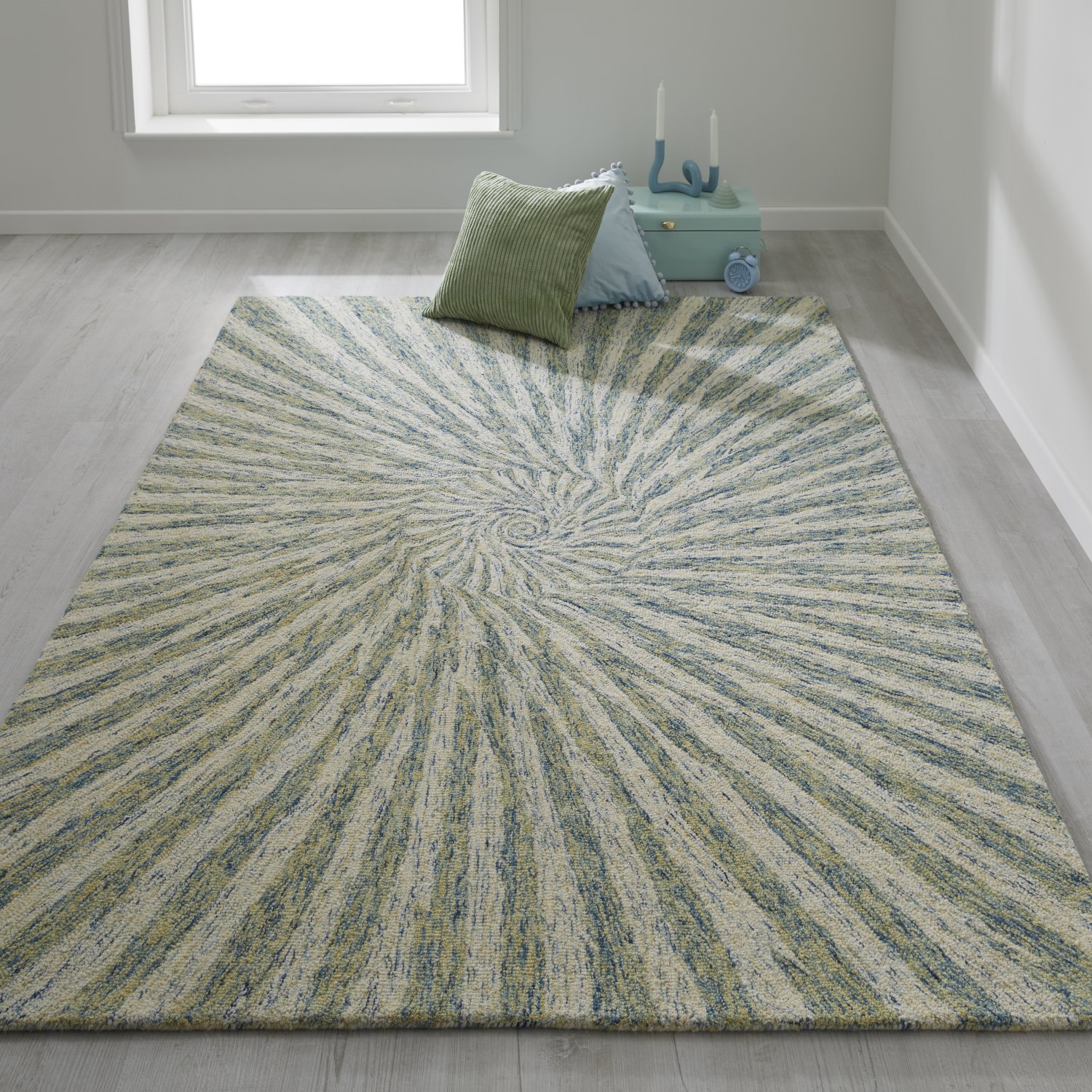 Elements Modern Wool Rug - Vortex Elements Modern Wool Rug - Vortex